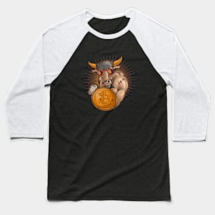 Bitcoin Bull Baseball T-Shirt